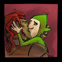 ganondorf majora's_mask male multiple_males seris_(artist) the_legend_of_zelda tingle yaoi