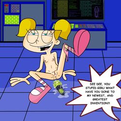 cartoon_network dee_dee_(dexter's_laboratory) dexter's_laboratory dxt91 female female_only human nipples pussy pussy_juice solo tagme young