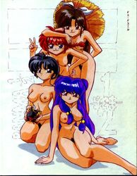 akane_tendo female human kero9999 p-chan pig ranma-chan ranma_1/2 ranma_saotome rule_63 ryoga_hibiki shampoo_(ranma_1/2) ukyo_kuonji unshaved_pussy