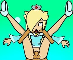 1girls ahe_gao choking clothed_sex clothing dress faceless_male female fever_x_(minus8) full_nelson human male mario_(series) minus8 neck_grab nintendo penis princess_rosalina rhythm_heaven sex straight tagme vaginal_penetration