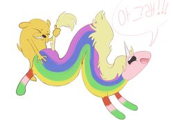 adventure_time catpukes jake_the_dog lady_rainicorn tagme