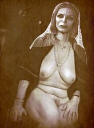 2014 big_breast breasts dahlia_gillespie edit fat female old older_female pubic_hair pussy silent_hill silent_hill_1 thick_thighs