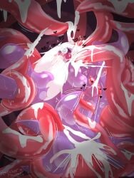 abdominal_bulge aura_(auraxalaiv) blush blushing_profusely bodily_fluids cum cum_everywhere cum_in_ass cum_in_mouth cum_inflated_belly cum_inflation cum_inside darkrai drinking drinking_cum excessive_cum excessive_genital_fluids generation_4_pokemon genital_fluids heart_eyes heart_symbol hi_res humanoid inflation legendary_pokemon looking_pleasured male messy nintendo orgasm petrichorfractal pokemon pokemon_(species) purple_body restrained restrained_by_tentacles solo tears tentacles tentacles_everywhere tentacles_on_male