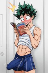 ai_generated hekaro izuku_midoriya muscular_male my_hero_academia twink