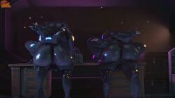 abs against_surface against_wall alien anal animated animation balls bent_over big_butt cum fellatio gay halo_(series) jackal kig-yar mating_press moonwulf oral oral_penetration orgy sangheili size_difference source_filmmaker spaceship sweat sweaty_body table_sex tagme thick_thighs threesome video