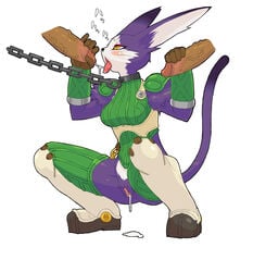 .hack .hack// .hack//games furry mia_(.hack) pussy_juice ricosye tagme unseen_male_face