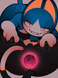 absurd_res anal animal_crossing anthro anus balls bodily_fluids domestic_cat duo fangs felid feline felis gaping gaping_anus genitals hi_res looking_at_viewer male male/male mammal nintendo nulldjqtdma presenting punchy_(animal_crossing) rover_(animal_crossing) smile smiling_at_viewer teeth teeth_showing