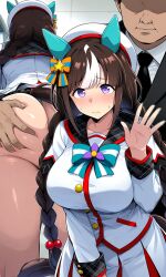 1girls ai_generated animal_ears anthropomorphization eyes female hair hokko_tarumae_(umamusume) legs skin tagme umamusume umamusume_pretty_derby young
