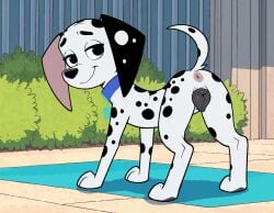 101_dalmatian_street ai_generated canine_pussy delilah_(101_dalmatians)