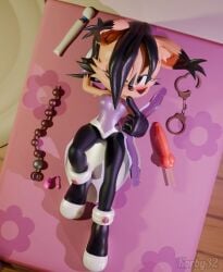 1girl 3d 3d_(artwork) anal_beads anthro bed bedroom blender clothing cock dildo double_dildo furry furry_only korby32_(artits) nicole_the_lynx sex_toy sexy_pose sonic_(series) sonic_the_hedgehog_(archie) sonic_the_hedgehog_(comics) sonic_the_hedgehog_(series) vibrator