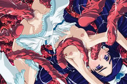 1girls bow breasts censored clothing cure_white dress female futari_wa_precure futari_wa_pretty_cure lolita_channel magical_girl precure pretty_cure small_breasts tentacle torn_clothes vaginal_penetration yukishiro_honoka