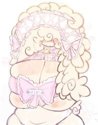 1girls 2026 anthro anthro_female anthro_only blush blush_lines blushing blushing_female breasts female female_only fluffy furry furry_female furry_only oc original_character sheep sheep_girl tagme tagme_(artist) tagme_(character) thighs