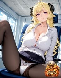 ai ai_art ai_assisted ai_generated blonde_hair coug hololive stable_diffusion tsunomaki_watame