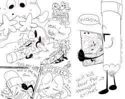 algebralien battle_for_dream_island bfdi blush confused cum cum_inside dream embarrassed fantasy four_(bfb) imagination interspecies mind_reading moaning object_shows pencil_(bfdi) poster profily_(bfdi) sex x_(bfb) yaoihet