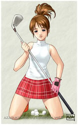 azasuke ball golf_ball golf_club highres hot_shots_golf minna_no_golf nanako_(hot_shots_golf) nanako_(minna_no_golf)