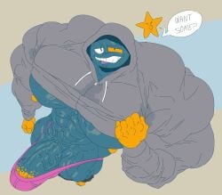 bodybuilder boner erection hyper hyper_cock hyper_genitalia hyper_penis male male_only muscles muscular muscular_arms muscular_male muscular_thighs penis remert
