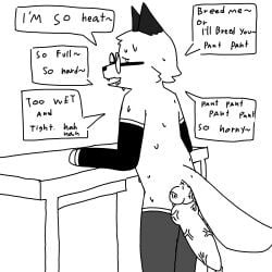 absurd_res animal_genitalia animal_penis anthro anus armwear balls big_balls big_penis bodily_fluids canid canine canine_genitalia canine_penis clothing cute_fangs dripping eyewear fangs femboy fox foxfreeguy genital_fluids genitals glasses hi_res huge_penis hyper hyper_genitalia hyper_penis knot long_socks male mammal nerd penis precum precum_drip rear_view roddy_(foxfreeguy) sex solo sweat sweatdrop teeth vein veiny_balls veiny_penis x_anus