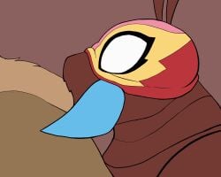 2d_animation ambiguous_species animated animated_gif ant antennae_(anatomy) anthro arthropod blinking blue_tongue bodily_fluids bottomless brown_body brown_fur carameltsi clitoral_sucking clitoris clothed clothing colored cunnilingus duo empty_eyes exoskeleton eyelashes female female/female frame_by_frame fur genitals half-closed_eyes hi_res hymenopteran insect la_reina_(rivals_of_aether) lucha_libre_mask mandibles mask muscular muscular_female narrowed_eyes nude oral saliva saliva_on_tongue saliva_on_vulva saliva_string sex short_playtime simple_background sports_mask sportswear tongue tongue_out unusual_anatomy unusual_tongue vaginal wearing_mask white_eyes wrestling_mask