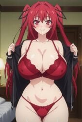 1female 1females 1girl 1girls ai_generated female female_only girl girl_only naruse_mio red_hair shinmai_maou_no_testament solo solo_female solo_girl tagme