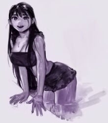 1girls long_hair mari_(omori) omori swimsuit tagme water