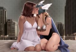 2girls ai_generated big_ass big_breasts big_thighs breasts brunnhilde curvaceous curvy curvy_figure digital_media_(artwork) european_mythology female genderswap genderswap_(mtf) gym hips hourglass_figure huge_ass huge_breasts huge_thighs large_ass large_breasts large_thighs legs light-skinned_female light_skin marvel marvel_comics mature mature_female mythology norse_mythology peter_parker petra_parker phophopho rule_63 scandinavian_mythology slim_waist spider-man spider-man_(series) thick thick_hips thick_legs thick_thighs thighs thor_(series) valkyrie valkyrie_(marvel) voluptuous waist wide_hips wide_thighs yuri