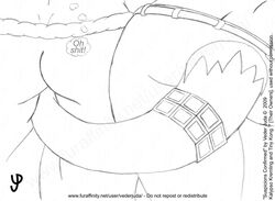 2009 2girls anthro ass donkey_kong_(series) female female_only furry interspecies kalypso kong kremling monochrome multiple_females nintendo tail tiny_kong yuri