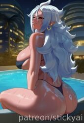 1girls ai_generated anime breasts dragon_ball dragon_ball_super dragon_ball_z eyes female fit hair majin_android_21 nsfw stickyai
