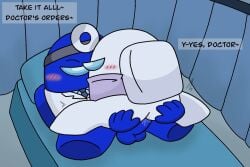 among_us among_us_(series) ballsack blue_(among_us) butt cum penetration penis white_(among_us)