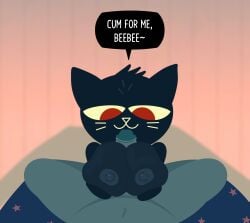 absurd_res anthro bea_santello bedroom_eyes big_breasts breast_play breasts crazymazies crocodile crocodilian dialogue domestic_cat duo felid feline felis female gynomorph hi_res intersex intersex/female mae_borowski mammal narrowed_eyes night_in_the_woods nude reptile scalie seductive sex spread_legs spreading titjob