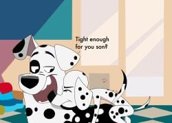 101_dalmatian_street 101_dalmatians anal anal_sex balls black_ears black_nose black_spots canid canine canis dalmatian disney domestic_dog doug_(101_dalmatians) duo dylan_(101_dalmatians) father_(lore) father_and_child_(lore) father_and_son_(lore) feral floppy_ears fur genitals heterochromatic_ears hi_res incest_(lore) male male/male mammal parent_(lore) parent_and_child_(lore) parent_and_son_(lore) penetration pink_inner_ear son_(lore) spots white_body white_fur white_spots xcharemain