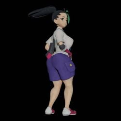animated ass ass_focus bottom_heavy bubble_butt clothed curvy dancing fat_ass female gif heperson huge_ass jiggle nemona_(pokemon) pokemon shorts shortstack teasing thick thick_ass thick_thighs twerking