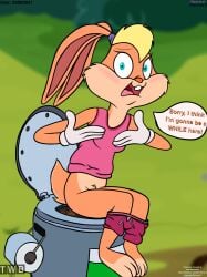 anthro apology being_watched bottomwear bottomwear_down camping clothed clothing crotch_tuft explanation feces feces_in_ass feces_in_toilet female forest forest_background hi_res lagomorph leporid lola_bunny looking_at_another looney_tunes mammal nature nature_background panties panties_down pants pants_down partially_clothed plant portapotty potty pubes public public_exposure rabbit scat sitting sitting_on_toilet solo thedispenser69 toilet toilet_paper toilet_use tree tuft underwear underwear_down walk-in warner_brothers
