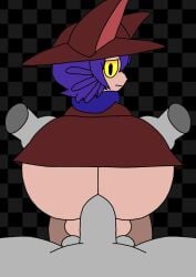 anal anthro balls beat_banger big_butt bunfan_games butt duo felid feline femboy genitals hi_res humanoid male male/male mammal niko_(oneshot) oneshot overcoat penis skirt thick_thighs