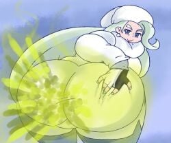 ass bbw big_ass fart fart_cloud fart_fetish fat female kirbyoblue1 melony_(pokemon) overweight pokemon pokemon_ss source_request