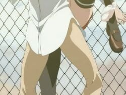 00s 1boy 1girls 2005 animal_ears animated anime_screenshot bible_black bible_black_only breasts clothed_sex covered_erect_nipples dress female fence green_hair ito_mika large_breasts leg_hold leg_up legs_apart long_hair open_mouth outdoors panties panties_around_ankles panties_around_leg panty_pull rabbit_ears red_dress school school_roof school_rooftop school_uniform sex spread_legs straight sunset tagme thigh_grab thighhighs underwear vaginal_penetration zettai_ryouiki