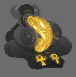 2026 2_horns absurd_res anthro areola autofellatio ball_markings balls big_breasts big_penis biped black_nose breasts closed_eyes cofficremer demon fingers furry futanari genital_markings genitals glans gold_penis grey_background gynomorph hair hand_on_penis hi_res horn huge_breasts huge_cock humanoid humanoid_genitalia humanoid_penis hyper hyper_genitalia hyper_penis inner_ear_fluff intersex long_hair lucy_(thisaccountdoesexist) markings masturbation motion_lines nipples nude open_mouth oral oral_masturbation penile penile_masturbation penis simple_background sitting solo tuft vein veiny_penis