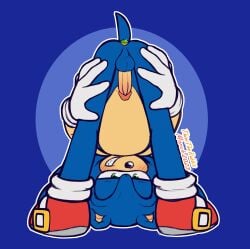 2023 anal anal_sex anthro ass backsack balls blue_body blush buttplug buttplug_in_ass buttplug_insertion clothing digital_drawing_(artwork) digital_media_(artwork) eulipotyphlan footwear gem genitals gloves green_eyes hand_on_leg handwear hedgehog hi_res humanoid_genitalia humanoid_penis jewel_buttplug looking_at_viewer male male_only mammal mostly_nude object_in_ass penetration penis plug_(sex_toy) plug_insertion presenting presenting_hindquarters raised_tail sega sex_toy sex_toy_in_ass sex_toy_insertion shoes smile solo sonic_(series) sonic_the_hedgehog sonic_the_hedgehog_(series) tail thiritherabbit