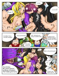 3girls akali_jhomen_tethi baron_nashor blood_moon_series blood_moon_shen bondage breasts comic femsub french_maid_nidalee garen_crownguard karate_kennen kennen kimmundo league_of_legends luxanna_crownguard monster multiple_girls multiple_subs nidalee nurse_akali outercourse paizuri penis pussy_juice riot_games shen sweat tentacle tentacle_monster urgot vaginal_penetration zilean