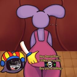 evil pomni (the amazing digital circus) from glitch productions by fercholito