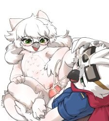 absurd_res anthro avian balls_deep beak bird bodily_fluids cum cum_in_pussy cum_inside cum_splatter cumshot deep_penetration duo ejaculation eyewear female from_front_position fukiyo_(pokeandpenetrate) genital_fluids genitals glasses green_eyes hi_res lying male male/female missionary_position on_back open_mouth owl penetration penis rapel sex simple_background smile spread_legs spreading tight_fit vaginal_penetration vaginal_penetration