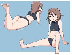 1girls ass ass_focus big_ass compressed_breasts female lilith_(mkairos47) mkairos47 oc revealing_clothes