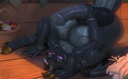 animal_genitalia animal_penis anthro areola ass balls big_areola big_balls big_breasts big_butt big_penis black_body bodily_fluids breasts claws dragon equine_genitalia equine_penis feet feet_behind_head flexible futanari genitals glistening glistening_areola glistening_arms glistening_balls glistening_body glistening_breasts glistening_feet glistening_genitalia glistening_legs glistening_nipples glistening_penis glistening_skin gynomorph huge_balls huge_breasts huge_cock intersex kalivero legs_behind_head legs_up lying multicolored_body mythological_creature mythological_scalie mythology nipples on_back penis purple_eyes scalie solo sweat sweaty_balls sweaty_genitalia tail thick_thighs two_tone_body wings