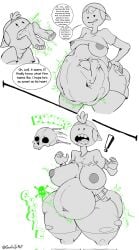 adventure_time burping digestio digestion digestion_noises female_pred finn_the_human garlicjrart oral_vore princess_bubblegum vore vore_belly
