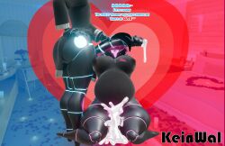 1boy 1boy1girl 1girls 2020s 2025 3d 3d_(artwork) artist_name artist_signature bedroom bedroom_background big_breasts big_thighs breasts cum cum_in_mouth cum_in_pussy cum_inflation cum_inside cumflated_belly cumflation dialogue female female_focus femboy femboy_on_female glowing glowing_eyes gold_(character) heart heart_background heart_symbol hi_res highres human_on_robot inflation instant_loss kein_wal large_breasts male male/female open_mouth pussy robot robot_boy robot_femboy robot_girl thick_thighs thighs watermark wet