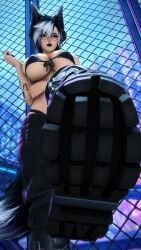 3d 5_toes areola aylen_dawn aylen_ffxiv boots breasts canid canine disgusted disgusted_expression feet female female_focus female_only final_fantasy final_fantasy_xiv foot_fetish foot_focus fox_ears fox_girl gpose(ffxiv) kemonomimi miqo'te musk musk_clouds musky musky_feet naked nipples nude socks soles solo_focus steamt steamy steamy_feet sweat sweaty sweaty_feet thighhighs toes tomboy topless underboob underboot underfoot