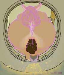 anthro anus ass big_glans big_penis bodily_fluids butt_focus canid canine castration_scar circumcised circumcision_scar echo_(game) echo_(series) echo_project eunuch feces fennec_fox fox futanari genital_fluids genital_scar genitals glans gynomorph hi_res humanoid_genitalia humanoid_penis intersex jenna_begay john_q._psychic low-angle_view mammal orchiectomy_scar peeing penis pink_anus rule_63 scar scat shitting sitting smelly solo toilet toilet_use trans_(lore) trans_woman_(lore) true_fox urine watersports worm's-eye_view