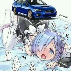 1girls 2016_subaru_wrx_sti animated meme rem_(re:zero) sex sound tagme video