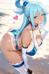 1girls ai_generated aqua_(konosuba) ass beach big_ass big_breasts bikini bikini_bottom bikini_top blue_eyes blue_hair blush breasts bridal_gauntlets chocker cowboy_shot curvaceous curvaceous_female curvaceous_figure curves curvy curvy_body curvy_female curvy_figure curvy_hips earring earrings eyelashes female female_focus female_only frilled_bikini frilled_bra frilled_legwear frilled_panties frills gloves grin grinning_at_viewer hand_on_hip hand_on_mouth heart_symbol hi_res high_ponytail high_quality high_resolution highres hourglass_figure kono_subarashii_sekai_ni_shukufuku_wo! konosuba large_breasts leaning leaning_forward light-skinned light-skinned_female light_blue_hair light_skin lipstick long_bangs long_gloves mature mature_female mommy one_eye_closed pale-skinned_female pale_skin parted_lips ponytail pose posing seductive seductive_look seductive_pose seductive_smile self_upload sexy_pose side-tie_bikini sidelocks smile smug smug_expression smug_face smug_grin smug_smile sweat sweatdrop sweating tan tan-skinned_female tan_body tan_skin tanline tanlines tanned tanned_skin thick_ass thick_butt thick_thighs thighs velutinx voluptuous voluptuous_female wide_hips wide_thighs wine wine_bottle