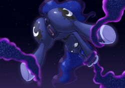 alicorn blue_hair confusion donut_anus female female_only furry furry_female magic misstake170 my_little_pony night pink_pussy princess_luna_(mlp) restrained restrained_by_tentacles spreading tantabus unicorn vagina