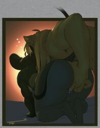 all_fours anthro anthro_on_anthro anthro_penetrated anthro_penetrating anthro_penetrating_anthro ass big_butt blushing_yokai domestic_cat duo faceless_anthro faceless_character faceless_female faceless_male felid feline felis female female_penetrated finger_fuck fingering genitals grey_background male male/female male_penetrating male_penetrating_female mammal mouse murid murine nonbinary_(lore) penetration pussy rear_view rodent sex simple_background slightly_chubby slightly_chubby_anthro slightly_chubby_female thick_thighs trans_(lore) trans_man_(lore) vaginal_penetration